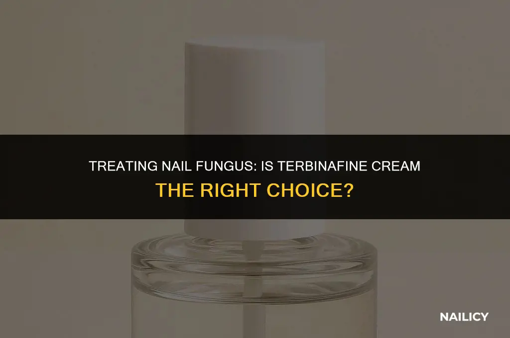 can i use terbinafine cream on my nails