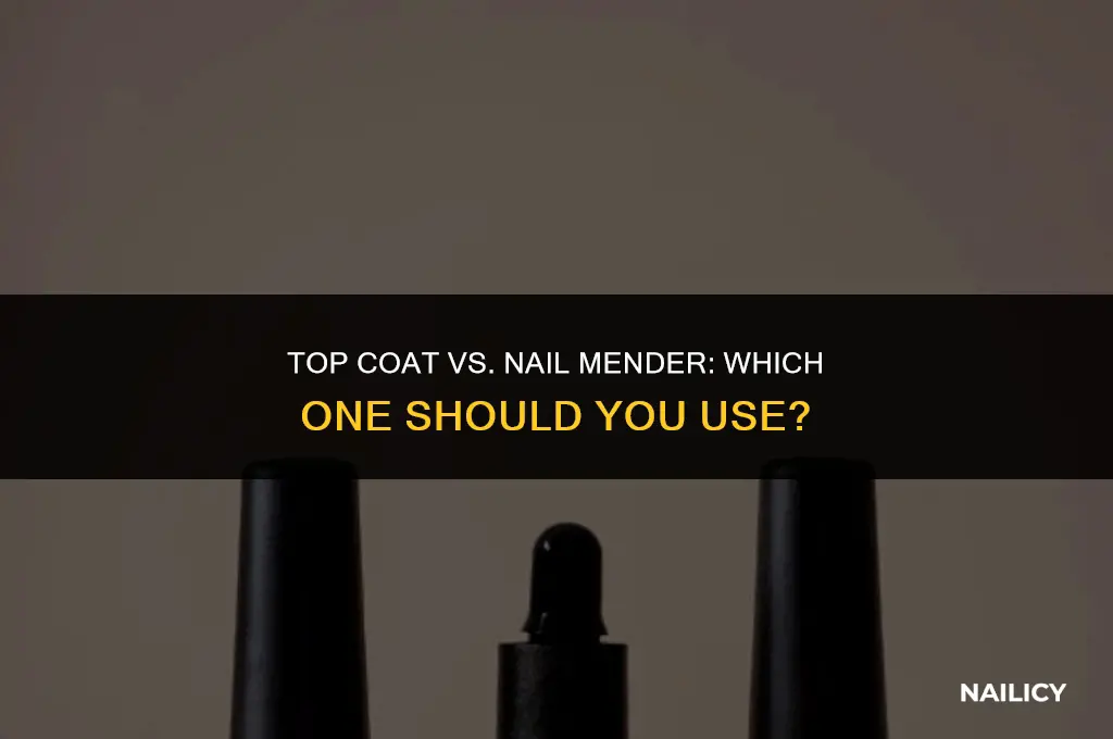 can i use top coat in place of nail mender