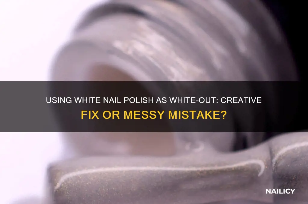 can i use white nail polish as white out