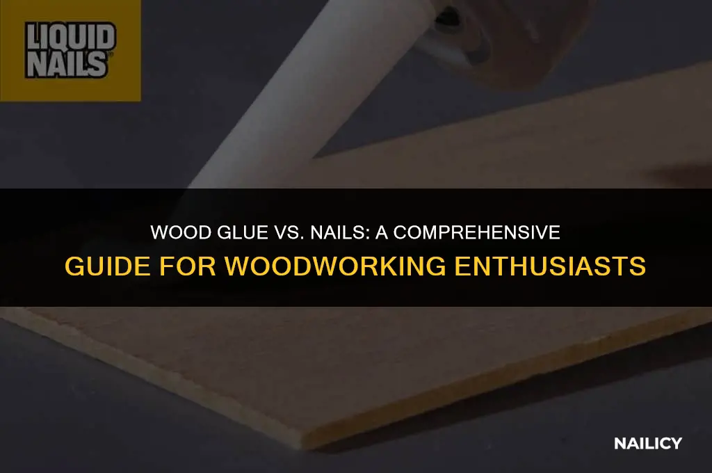 can i use wood glue instead of nails