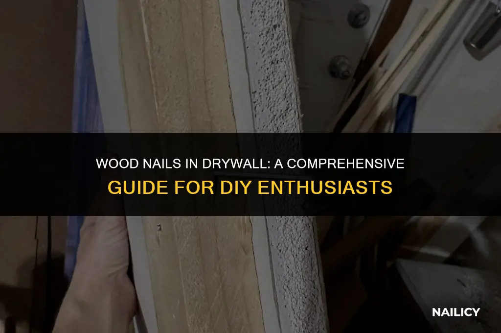 can i use wood nails in dry wall