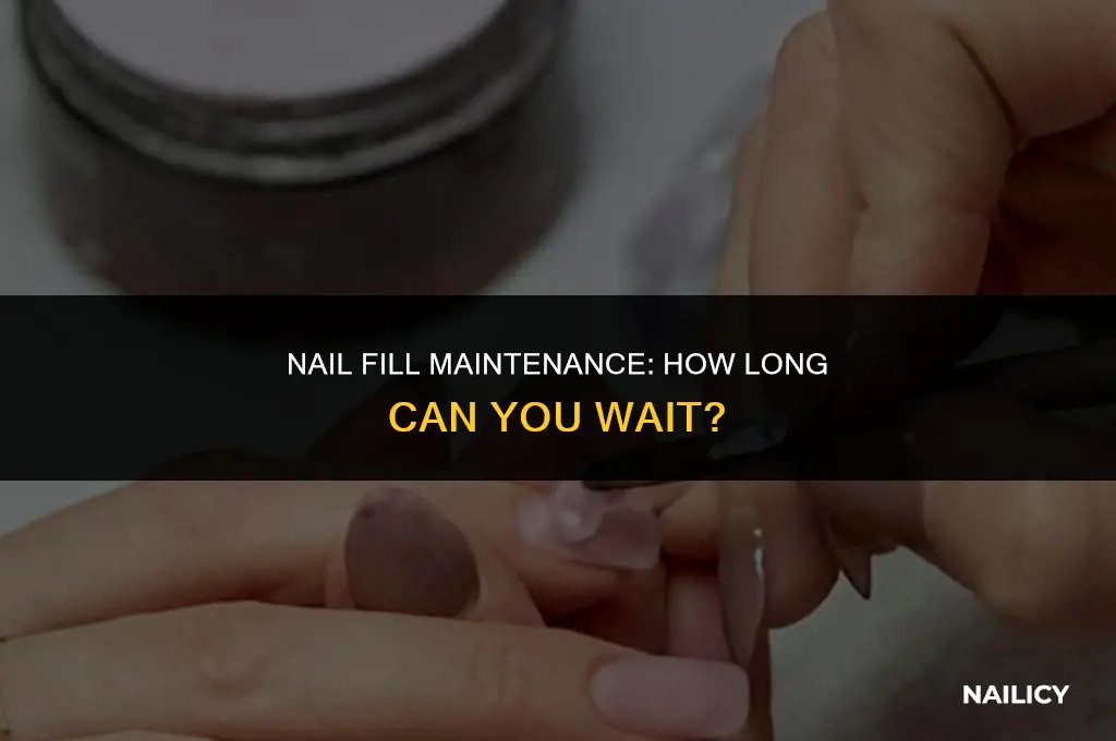 can i wait a month for a nail fill
