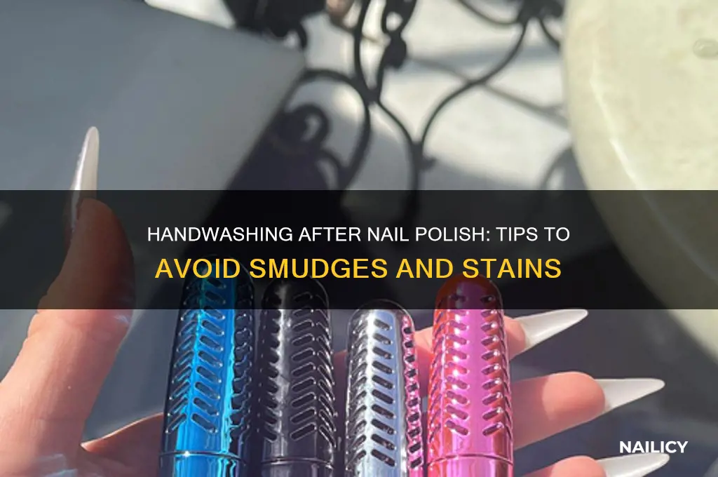 can i wash my hands after nail polish