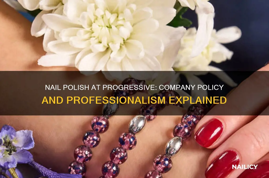can i wear nail polish at progressive
