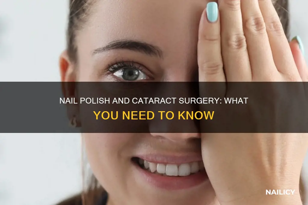 can i wear nail polish during cataract surgery