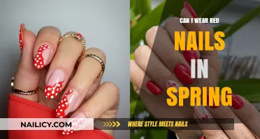 Springtime Chic: Embracing Red Nails for a Vibrant Look