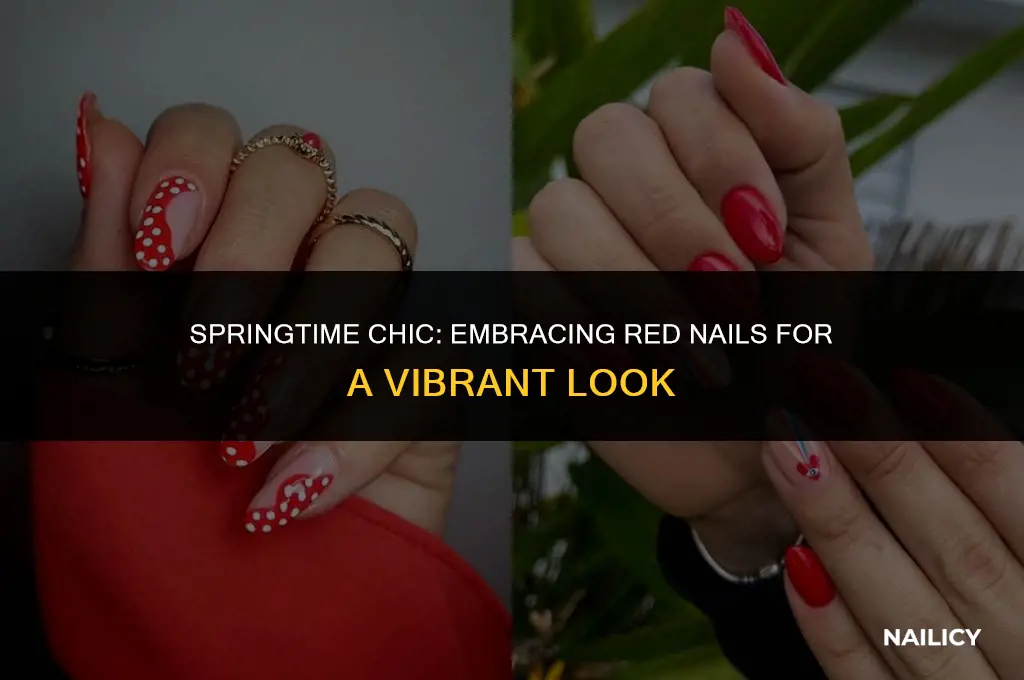 can i wear red nails in spring