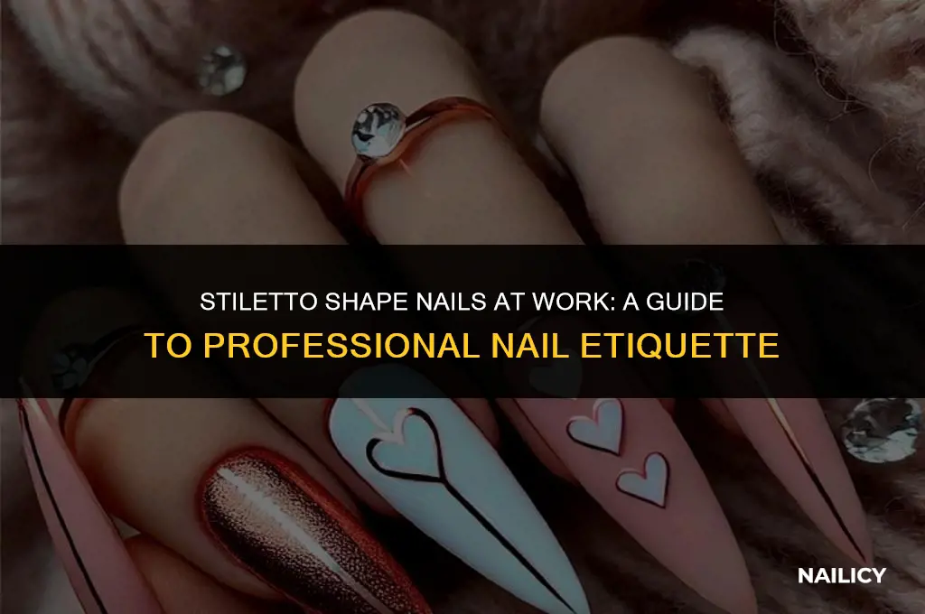 can i wear stiletto shape nails work
