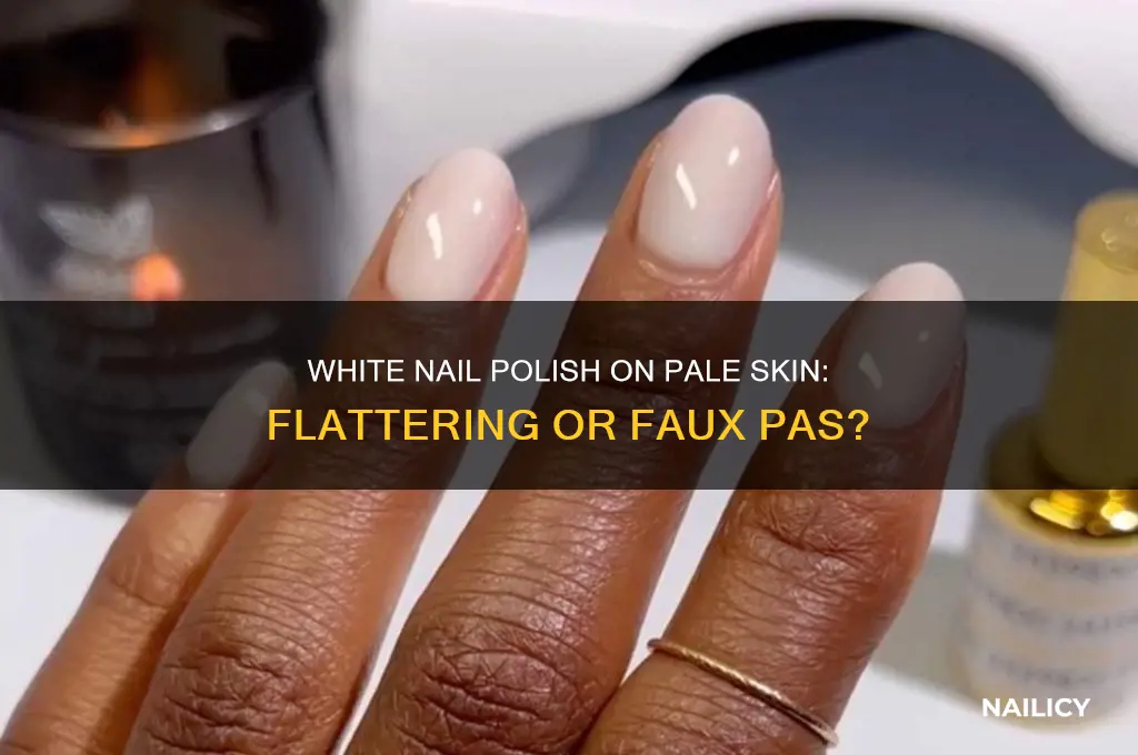 can i wear white nail polish if im pale