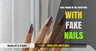 Cafeteria Chic: Balancing Style and Safety with Fake Nails