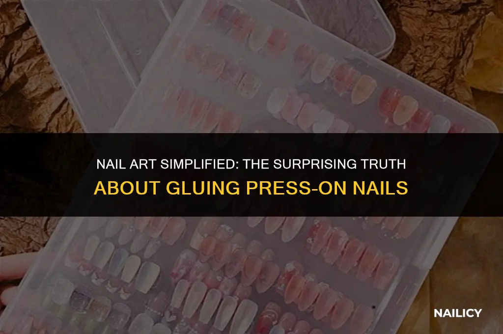 can impress nails be glued