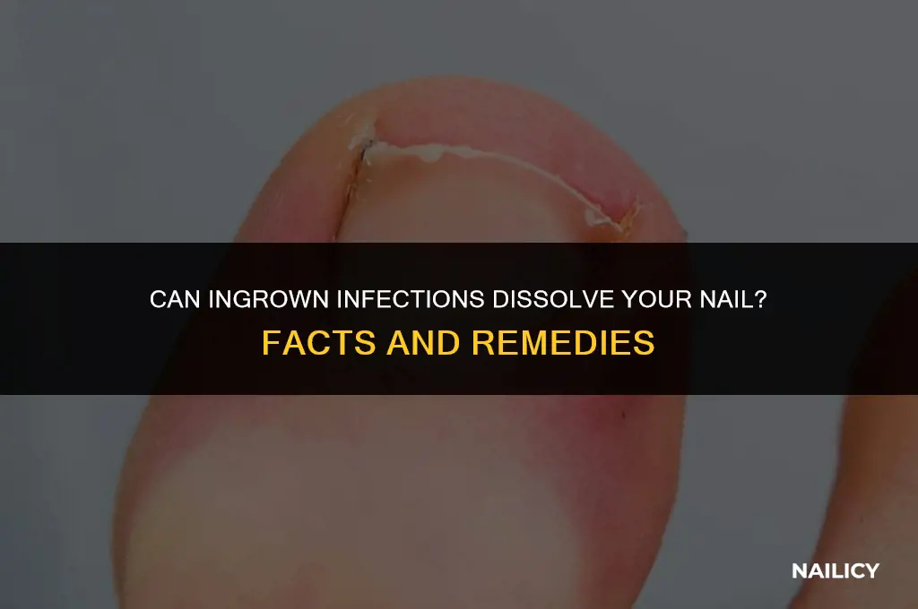 can ingrown infection dissolve nail