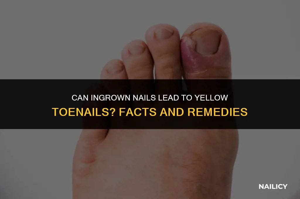 can ingrown nail cause yellow toenail