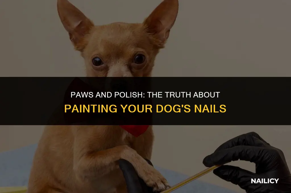 can it hurt a dog to paint theur nails