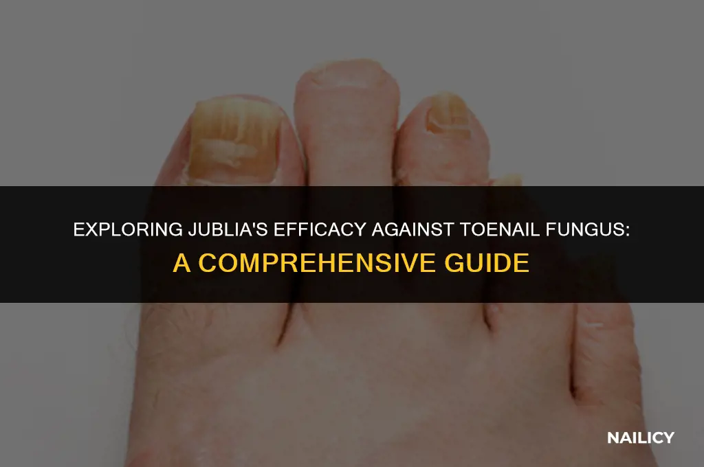 can jublia be used on toe nail fungus