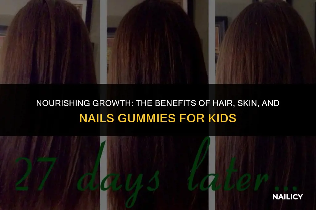 can kids eat hair skin and nails gummies