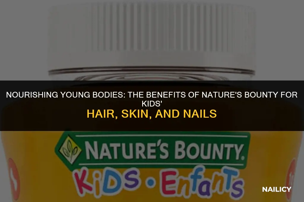 can kids take natures bounty hair skin nails
