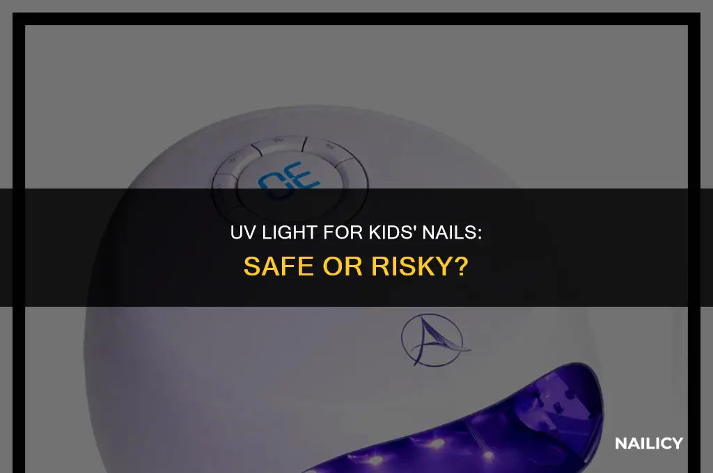 can kids use uv light for nails