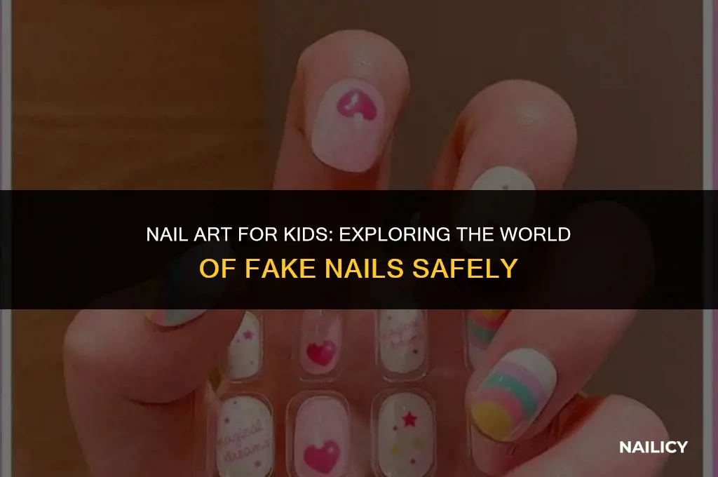 can kids wear fake nails