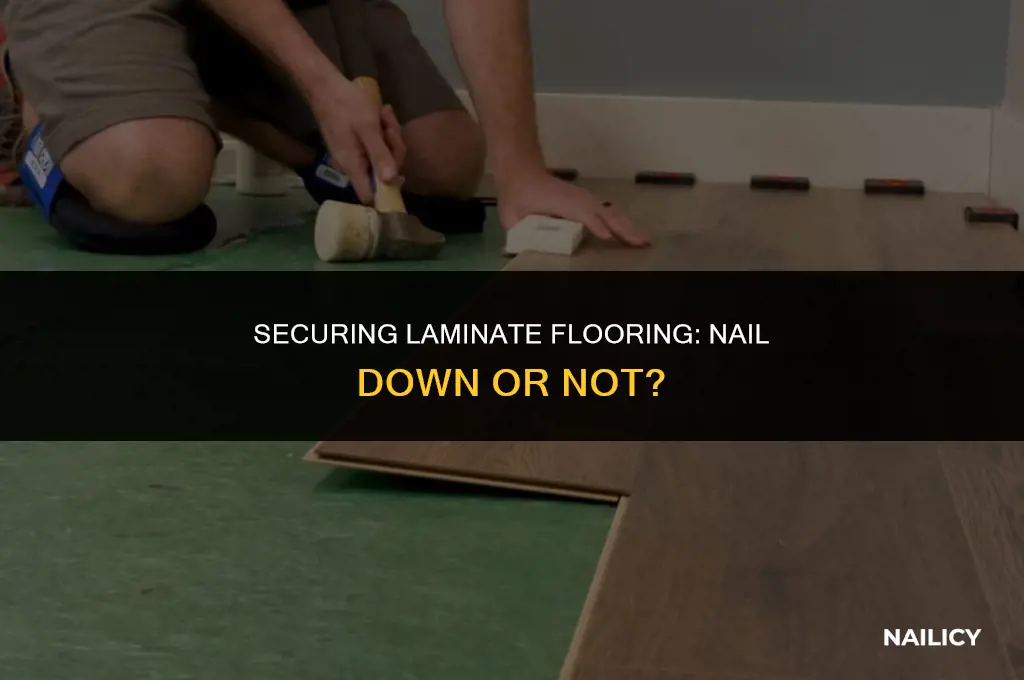 can laminate be nailed down