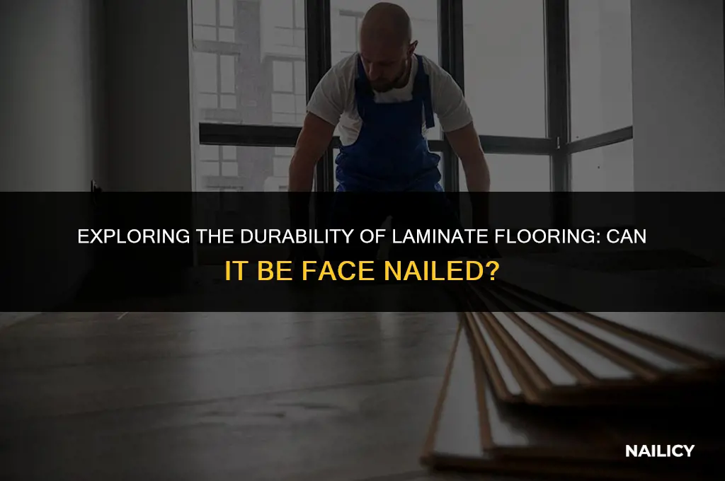 can laminate flooring be face nailed