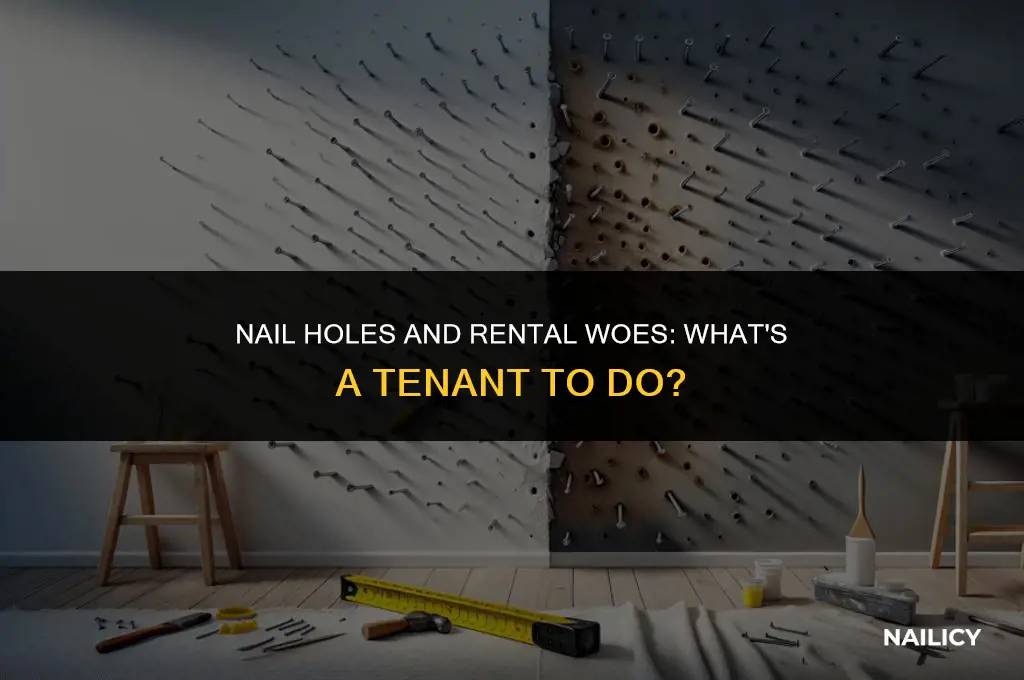 can landlord charge for nail holes