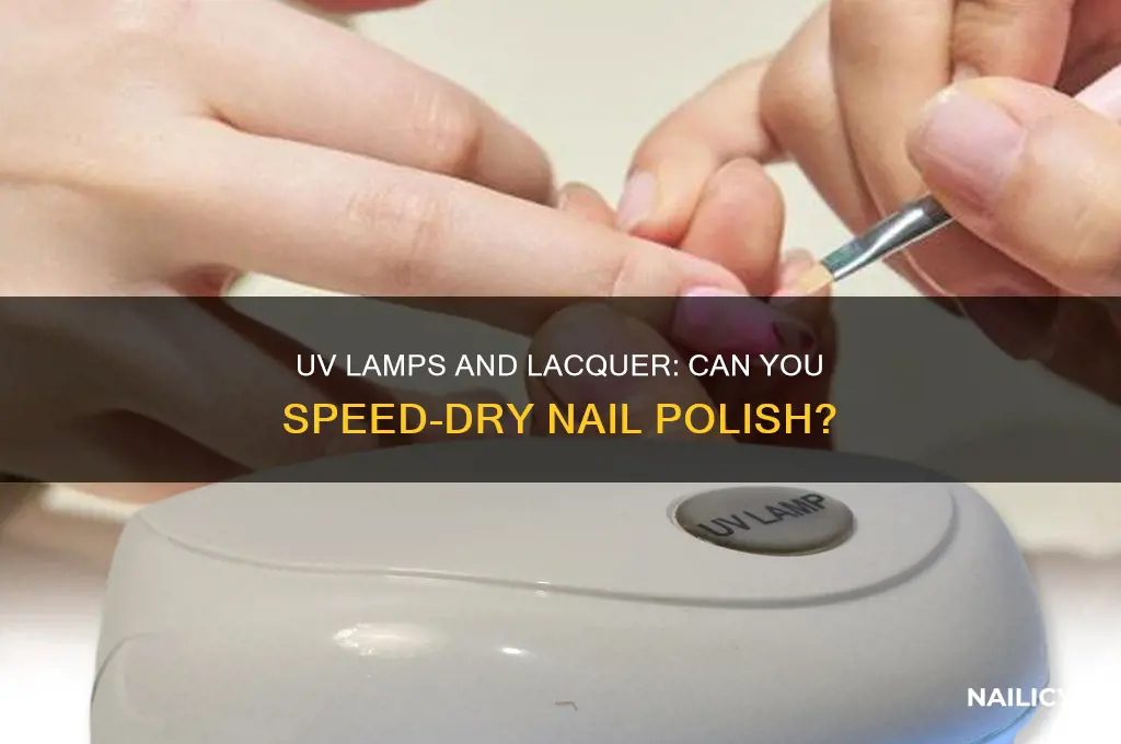 can laquer nail polish be dryed with a uv lamp