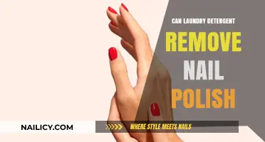 Laundry Detergent: A Nail Polish Remover Alternative?