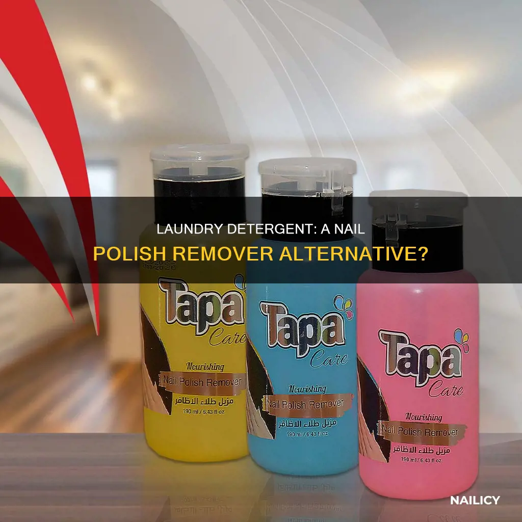 can laundry detergent remove nail polish