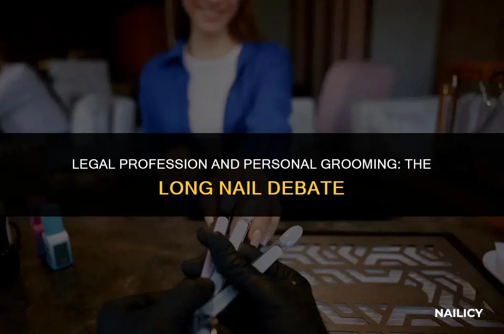 can lawyers have long nails