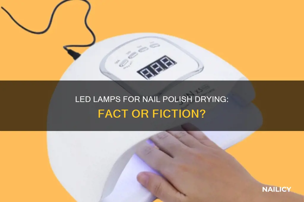 can led lamp dry nail polish