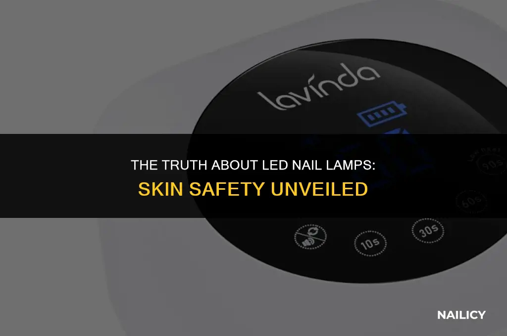 can led nail lamps burn skin