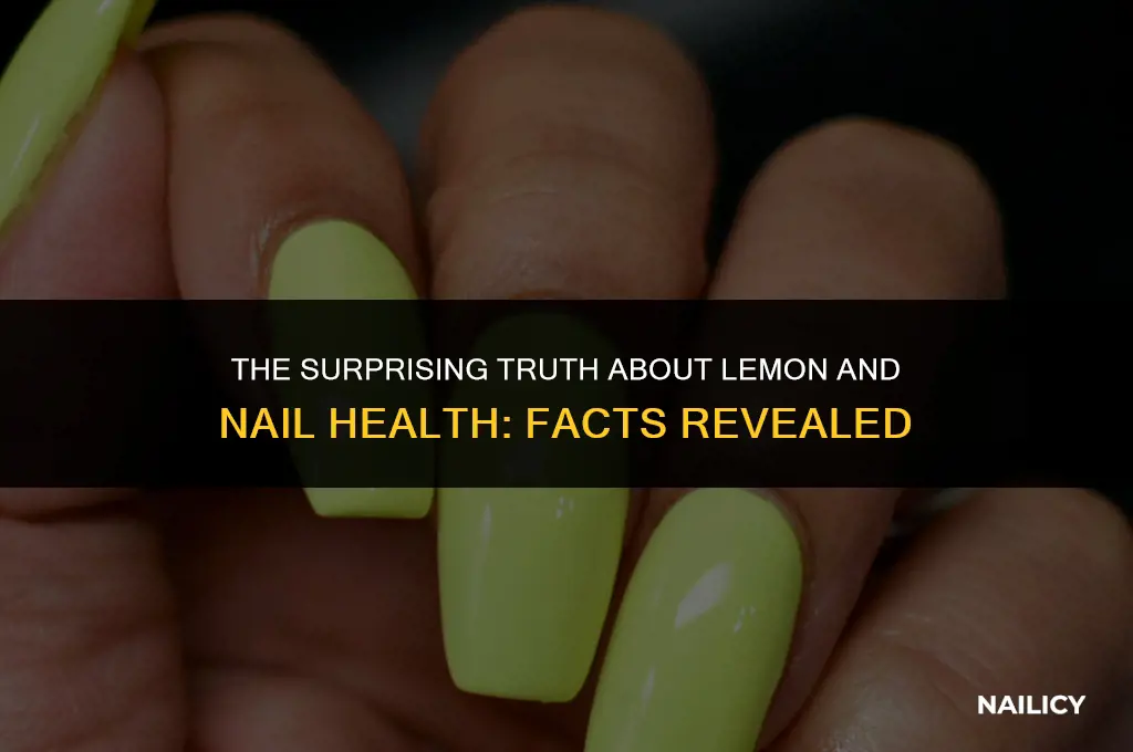 can lemon cause nails to fall off