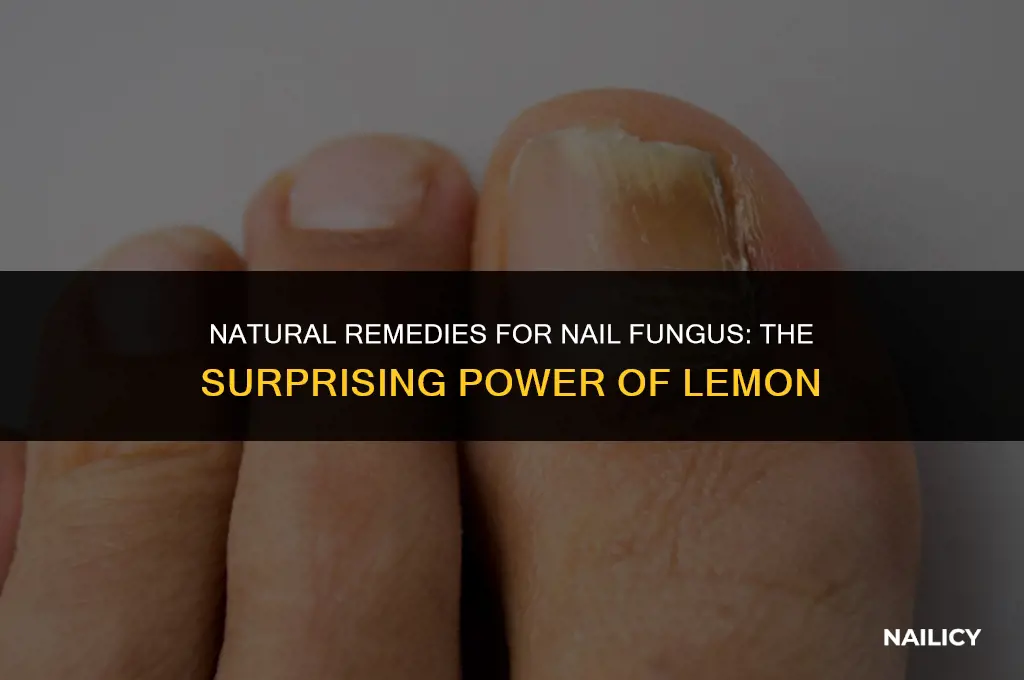 can lemon cure nail fungus