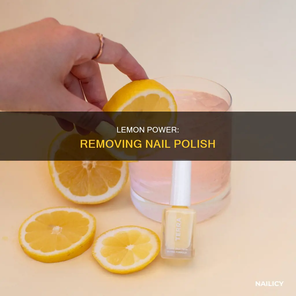 can lemon juice remove nail polish