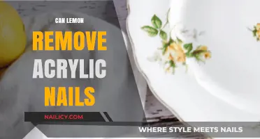 Lemon Power: Dissolving Acrylic Nails