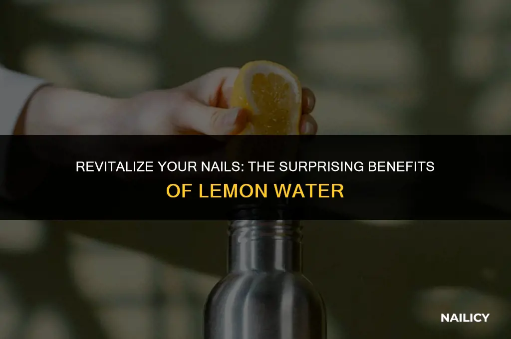can lemon water affect your nails