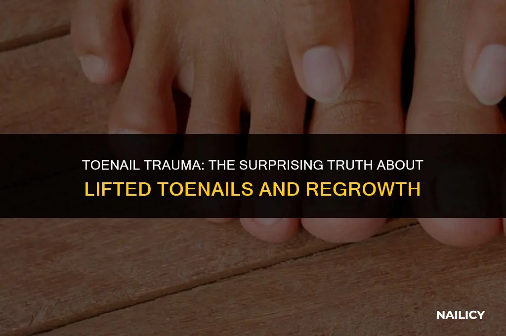 can lifted toenails ever grow back on nail bed