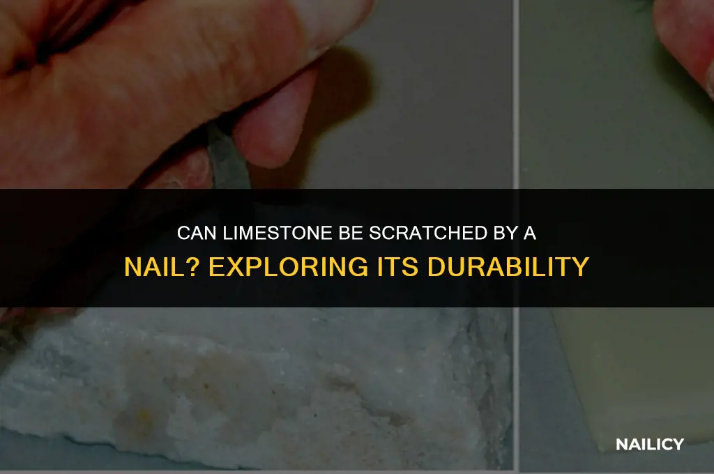 can limestone be scratched by a nail