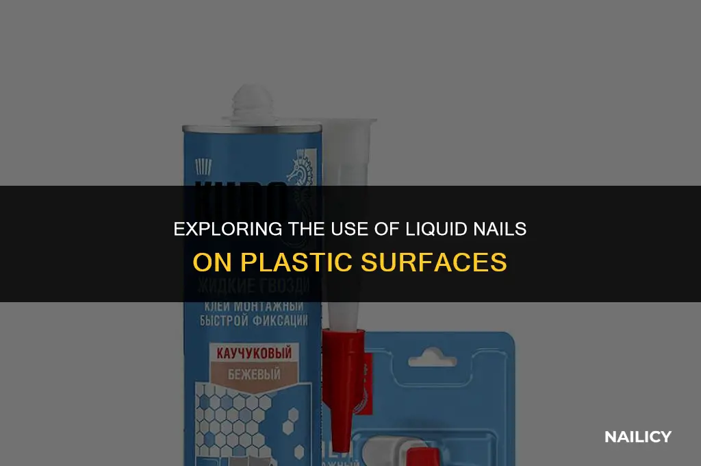 can liquid nails be used on plastic