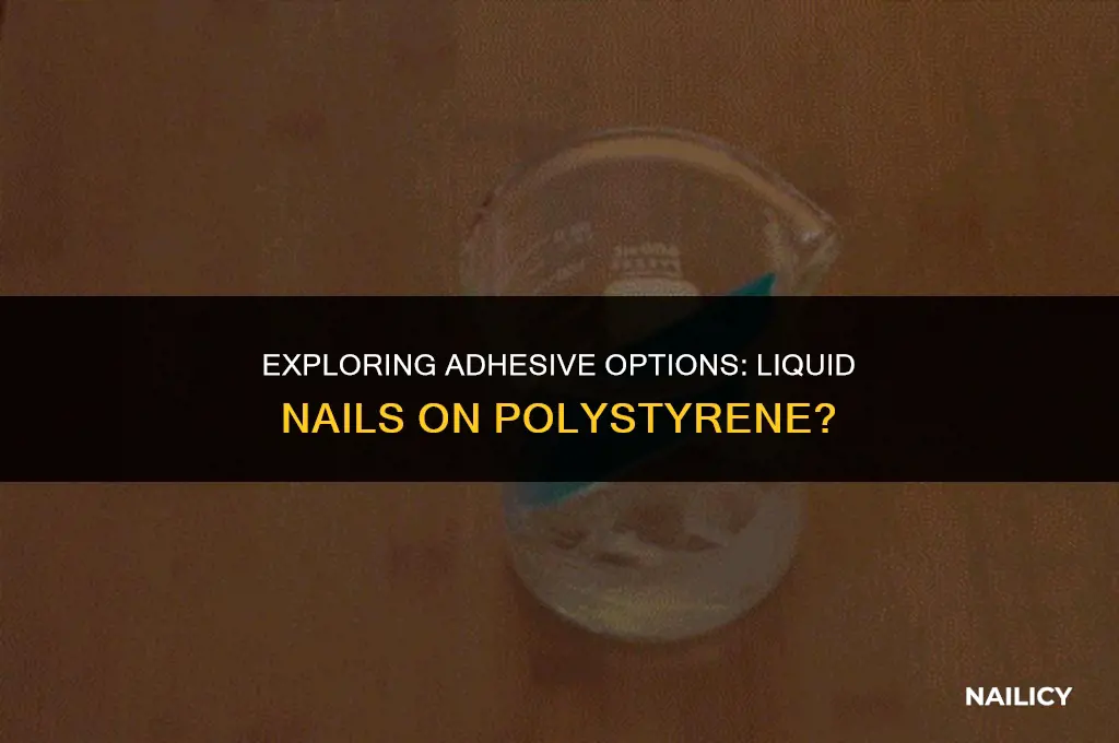 can liquid nails be used on polystyrene