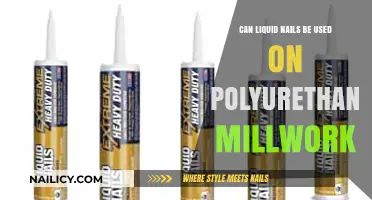 Exploring the Compatibility of Liquid Nails with Polyurethane Millwork