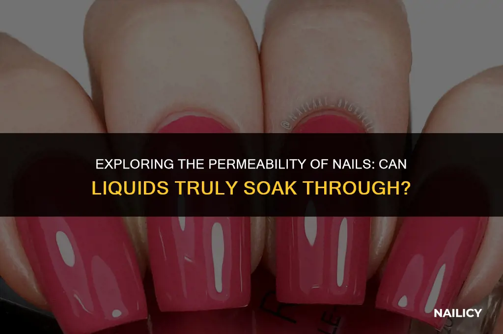 can liquid soak through nails