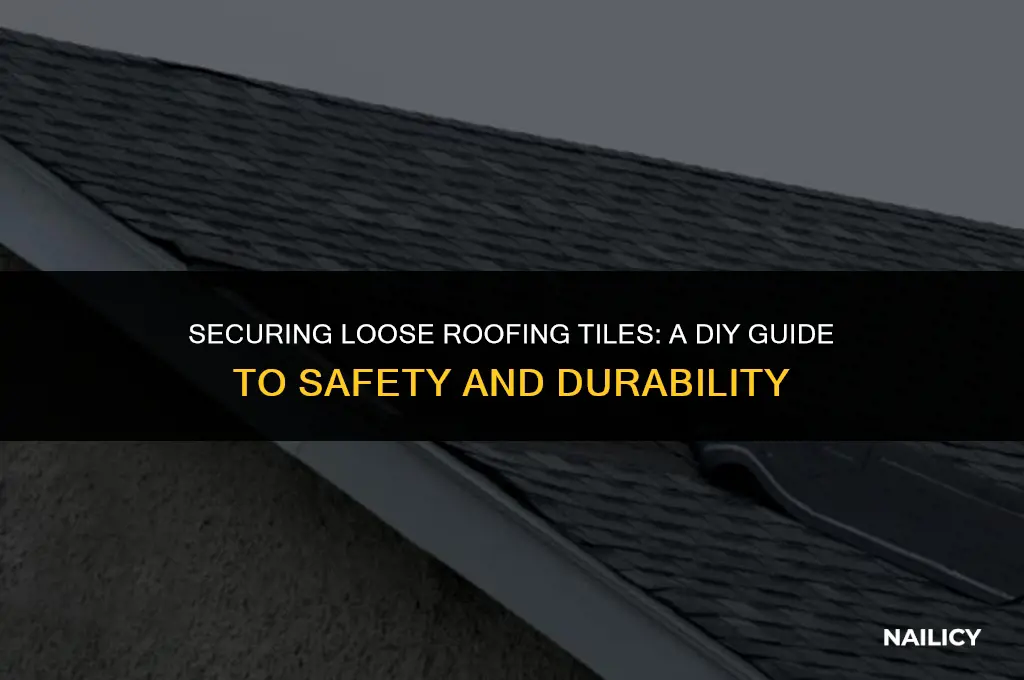 can loose roofing tiles be nailed down