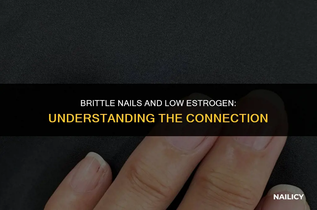 can low estrogen cause brittle nails