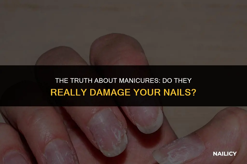 can manicures damage nails