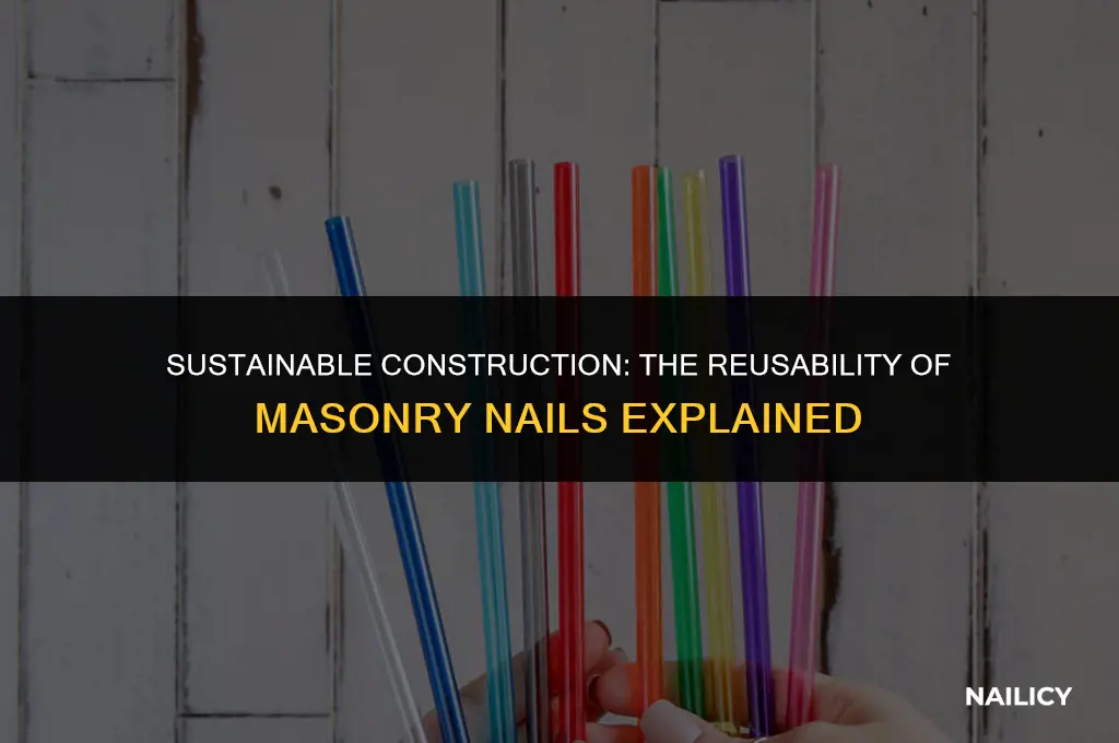 can masonry nails be re used