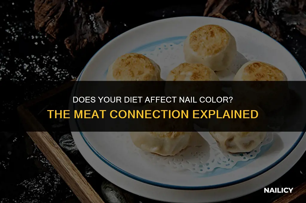 can meat cause your nail to be yellow