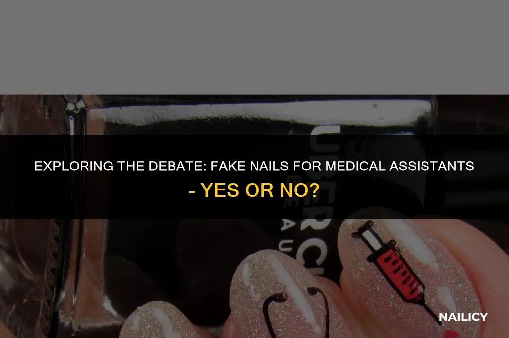 can medical assistants have fake nails