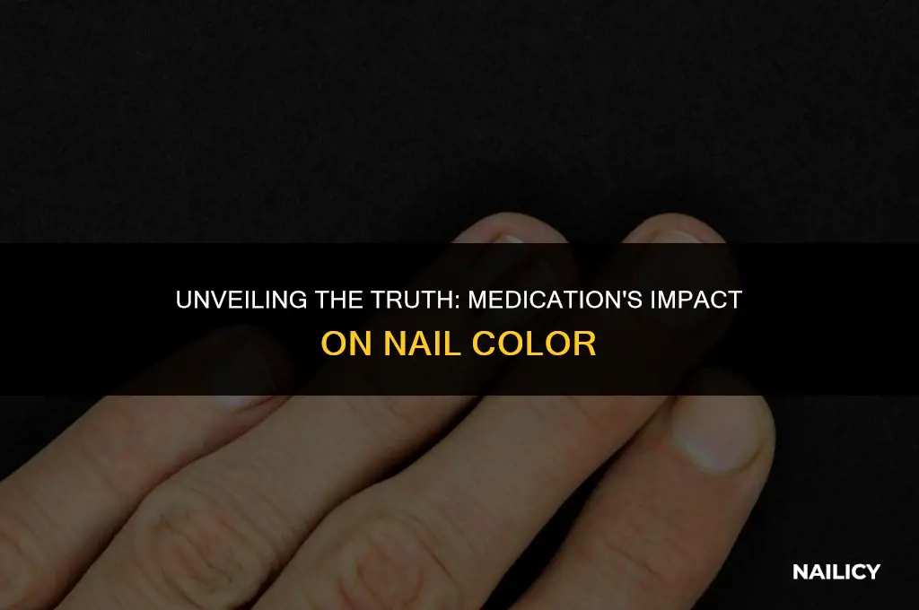 can medication turn nails yellow